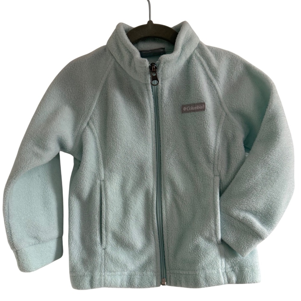 Columbia Kids Light Blue Fleece Zip Up Jacket Size 3T
